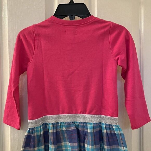 Hatley Shiny Apple Fun Elastic Waist Dress Pink Plaid Skirt Girls Size 4 NWT - Picture 11 of 12